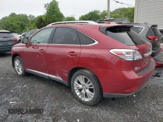 2010 Lexus RX 450h with VIN JTJBC1BA2A2024623, listed as a Copart auction lot 54246765 with Not provided miles and Salvage title. Bid and sale history available at DreamBid. Image 2.