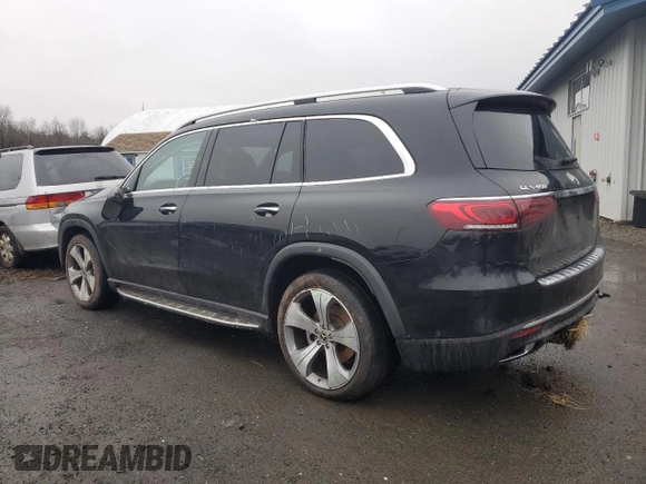 2021 Mercedes-Benz GLS 450 with VIN 4JGFF5KE7MA529553, listed as a Copart auction lot 39989374 with 34,459 mi miles and . Bid and sale history available at DreamBid. Image 2.