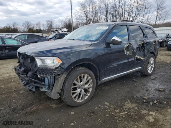 2015 Dodge Durango Citadel with VIN 1C4RDJEG9FC176981, listed as a Copart auction lot 42328215 with 169,296 mi miles and Salvage Title. Bid and sale history available at carsss.com. Image 1.