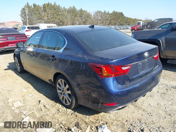 2015 Lexus GS with VIN JTHCE1BL9FA006134, listed as a IAAI auction lot 41672738 with 178,572 mi miles. Bid and sale history available at carsss.com. Image 3.