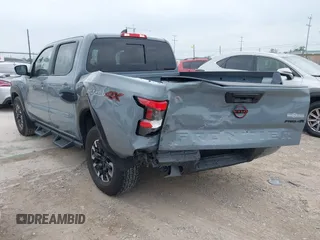 2024 Nissan Frontier SV with VIN 1N6ED1EK2RN630822, listed as a IAAI auction lot 42295643 with 15,548 mi miles and . Bid and sale history available at DreamBid. Image 3.