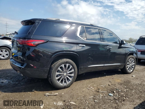 2022 Chevrolet Traverse Premier with VIN 1GNERKKW9NJ195517, listed as a Copart auction lot 51283084 with 30,194 mi miles and Salvage Title. Bid and sale history available at carsss.com. Image 3.