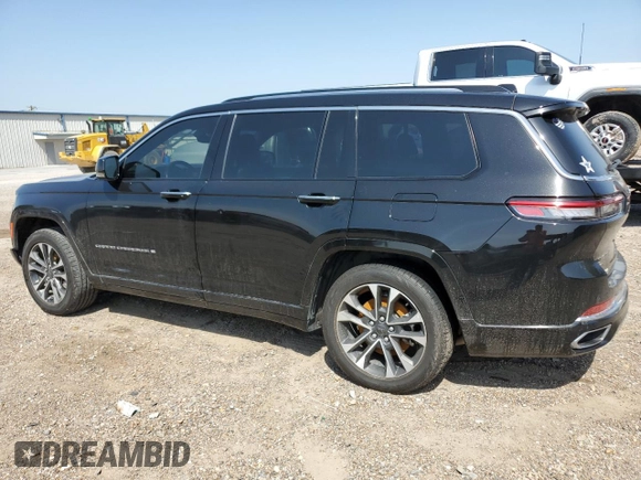 2022 Jeep Grand Cherokee Overland z VIN 1C4RJJDG3N8582038, wystawiony jako Copart lot #51272605 z przebiegiem 58 155 mil mil oraz Szkoda całkowita • Salvage title. Historia ofert i sprzedaży dostępna na DreamBid. Obrazek 2.