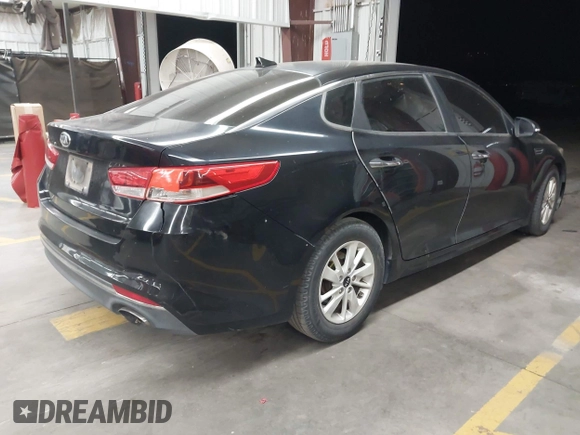 2016 Kia Optima LX with VIN 5XXGT4L3XGG038671, listed as a IAAI auction lot 42421622 with 105,024 mi miles and . Bid and sale history available at DreamBid. Image 4.