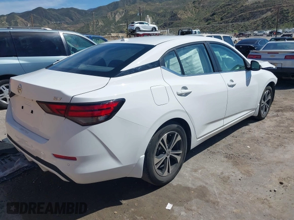 2022 Nissan Sentra SV with VIN 3N1AB8CV3NY305447, listed as a IAAI auction lot 41882034 with 29,983 mi miles and . Bid and sale history available at DreamBid. Image 4.