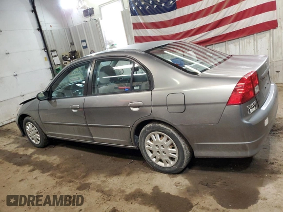 2004 Honda Civic LX with VIN 2HGES16594H615805, listed as a Copart auction lot 49741785 with 194,216 mi miles and Salvage Title. Bid and sale history available at carsss.com. Image 2.