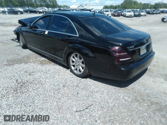 2007 Mercedes-Benz S 5.5L V8 with VIN WDDNG71X37A074898, listed as a IAAI auction lot 42137575 with Not Provided miles. Bid and sale history available at carsss.com. Image 3.