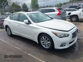 2016 Infiniti Q50 3.0t Premium with VIN JN1EV7AP7GM302998, listed as a IAAI auction lot 41912016 with 115,391 mi miles. Bid and sale history available at carsss.com. Image 1.