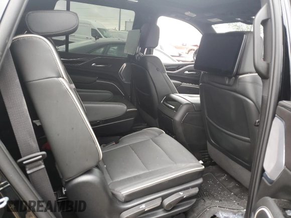 2023 Cadillac Escalade 4WD Sport with VIN 1GYS4FKL1PR258793, listed as a Copart auction lot 55128535 with 35,331 mi miles and Salvage title. Bid and sale history available at DreamBid. Image 10.