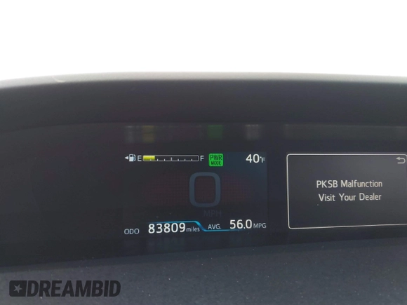 2021 Toyota Prius LE with VIN JTDKAMFP5M3181120, listed as a IAAI auction lot 41623588 with 83,809 mi miles and . Bid and sale history available at DreamBid. Image 7.