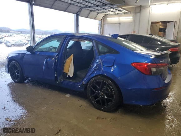 2022 Honda Civic Si with VIN 2HGFE1E50NH470295, listed as a Copart auction lot 43513005 with 45,247 mi miles and Salvage Title. Bid and sale history available at carsss.com. Image 2.
