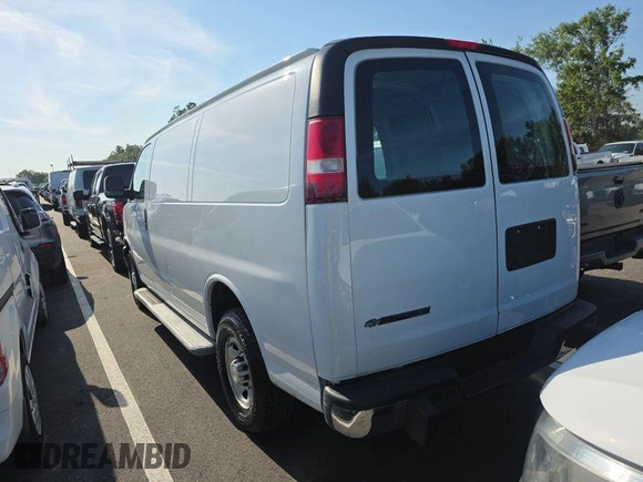 2019 Chevrolet Express Cargo with VIN 1GCWGAFGXK1311576, listed as a IAAI auction lot 42849741 with 157,295 mi miles and . Bid and sale history available at DreamBid. Image 13.