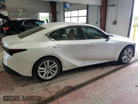 2021 Lexus IS with VIN JTHC81F23M5044893, listed as a Copart auction lot 60648004 with 9,210 mi miles and Non Repairable. Bid and sale history available at carsss.com. Image 3.