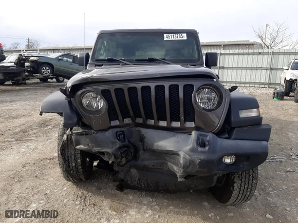 2018 Jeep Wrangler Unlimited Sport S with VIN 1C4HJXDG9JW135668, listed as a Copart auction lot 45113785 with 97,538 mi miles and Salvage Title. Bid and sale history available at carsss.com. Image 5.