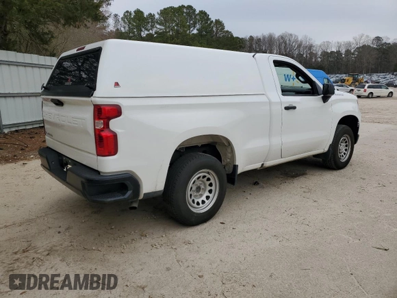 2023 Chevrolet Silverado 1500 Work Truck with VIN 3GCNAAEK9PG363258, listed as a Copart auction lot 48119675 with Not Provided miles and Clean Title. Bid and sale history available at carsss.com. Image 3.