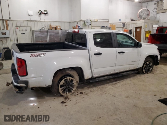 2021 Chevrolet Colorado 4WD Z71 with VIN 1GCGTDEN4M1214359, listed as a Copart auction lot 47929185 with 77,084 mi miles and Salvage title. Bid and sale history available at DreamBid. Image 3.