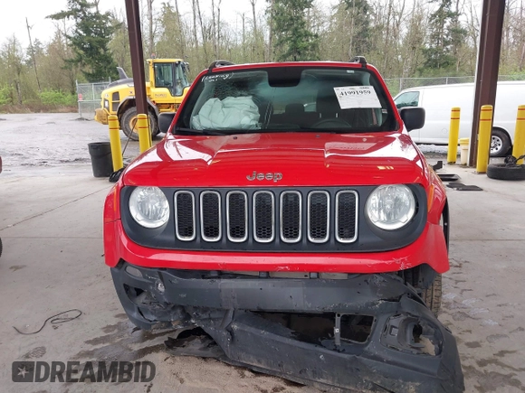 2018 Jeep Renegade Sport with VIN ZACCJBAB2JPH73148, listed as a IAAI auction lot 41991959 with 102,491 mi miles and . Bid and sale history available at DreamBid. Image 12.