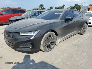 2021 Acura TLX w/A-Spec Package with VIN 19UUB6F53MA004742, listed as a Copart auction lot 69064334 with 32,663 mi miles and Salvage Title. Bid and sale history available at carsss.com. Image 1.