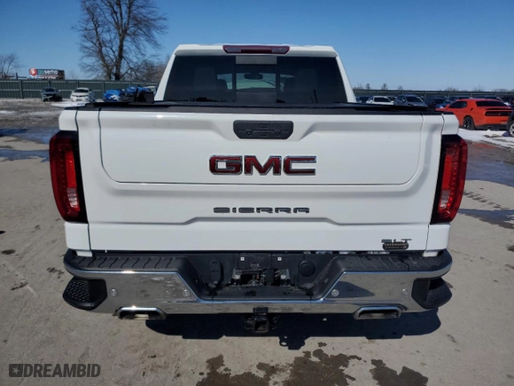 2022 GMC Sierra 1500 Limited SLT with VIN 3GTU9DEL9NG112185, listed as a Copart auction lot 46076825 with 22,228 mi miles and Salvage Title. Bid and sale history available at carsss.com. Image 6.