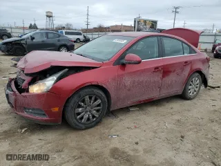 2011 Chevrolet Cruze LT w/1LT with VIN 1G1PF5S90B7282570, listed as a Copart auction lot 43859505 with 131,887 mi miles and Salvage Title. Bid and sale history available at carsss.com. Image 1.