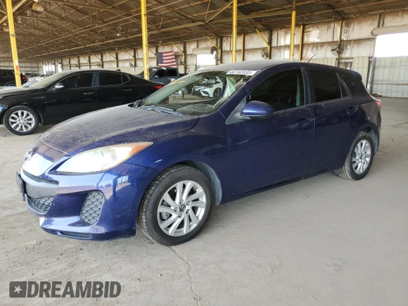 2013 Mazda 3 i Touring with VIN JM1BL1LP8D1795944, listed as a Copart auction lot 60702835 with 117,959 mi miles and Salvage title. Bid and sale history available at DreamBid. Image 1.
