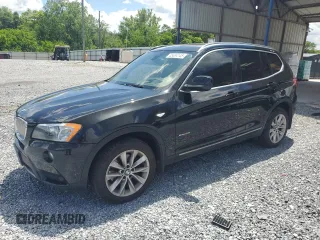 2013 BMW X3 xDrive28i with VIN 5UXWX9C54D0A32782, listed as a Copart auction lot 55634145 with 179,528 mi miles and Clean Title. Bid and sale history available at DreamBid. Image 1.