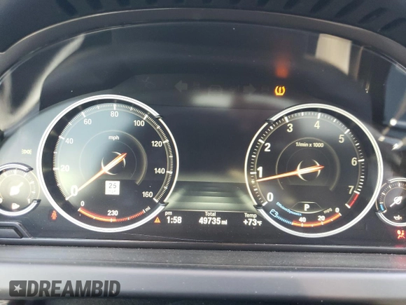 2015 BMW 6 Series 650i xDrive with VIN WBA6B4C55FD761124, listed as a Copart auction lot 50559555 with 49,735 mi miles and Salvage Title. Bid and sale history available at DreamBid. Image 9.