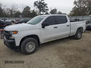 2021 Chevrolet Silverado 1500 Work Truck with VIN 1GCUYAEF8MZ307091, listed as a Copart auction lot 81275434 with 101,822 mi miles and Salvage Title. Bid and sale history available at DreamBid. Image 1.