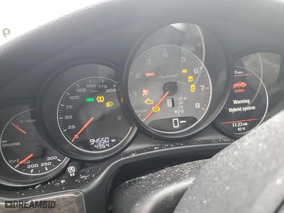 2013 Porsche Panamera S Hybrid with VIN WP0AD2A75DL045178, listed as a Copart auction lot 44979575 with 94,550 mi miles and Salvage Title. Bid and sale history available at carsss.com. Image 9.