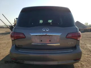 2012 Infiniti QX56 8-passenger with VIN JN8AZ2ND8C9715162, listed as a Copart auction lot 71669624 with 0 mi miles and Salvage Title. Bid and sale history available at carsss.com. Image 6.