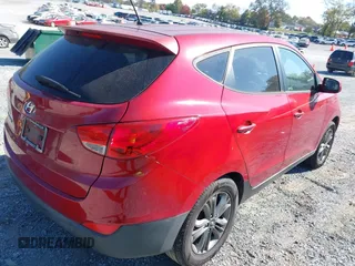 2015 Hyundai Tucson GLS with VIN KM8JT3AF9FU111854, listed as a IAAI auction lot 40669653 with 131,129 mi miles and . Bid and sale history available at DreamBid. Image 4.