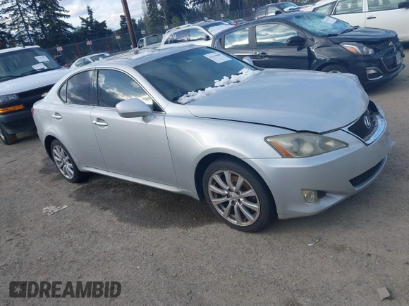 2007 Lexus IS 250 with VIN JTHCK262672013022, listed as a IAAI auction lot 41514880 with 135,868 mi miles. Bid and sale history available at carsss.com. Image 1.