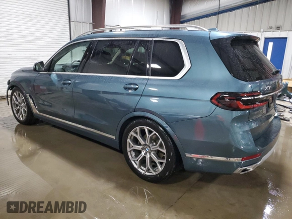 2023 BMW X7 xDrive40i with VIN 5UX23EM04P9P66602, listed as a Copart auction lot 51428015 with 65,671 mi miles and Salvage Title. Bid and sale history available at carsss.com. Image 2.