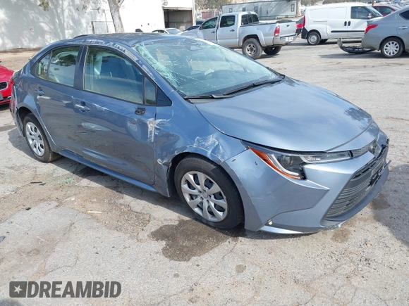 2023 Toyota Corolla LE with VIN JTDB4MEE7P3009635, listed as a IAAI auction lot 41808167 with 22,773 mi miles and . Bid and sale history available at DreamBid. Image 1.