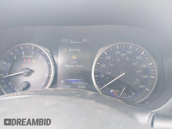 2014 Infiniti Q50 Sport with VIN JN1BV7AP5EM670953, listed as a IAAI auction lot 41913801 with 190,180 mi miles and . Bid and sale history available at DreamBid. Image 7.