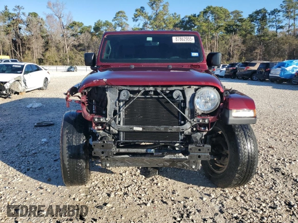 2021 Jeep Wrangler Unlimited Sport S с VIN 1C4HJXDNXMW680247, выставлен на аукционе Copart как лот 87862955 с пробегом 77 061 миль миль и Чистый • Clean title. История ставок и продаж доступна на DreamBid. Изображение 5.