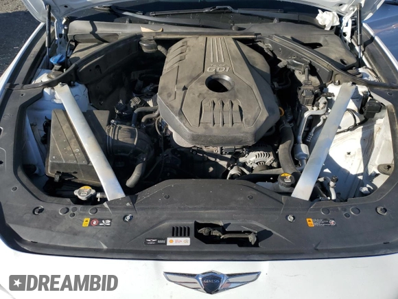 2019 Genesis G70 2.0T Advanced with VIN KMTG34LA1KU026797, listed as a Copart auction lot 89213515 with 29,777 mi miles and Salvage Title. Bid and sale history available at carsss.com. Image 11.