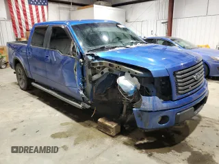 2011 Ford F-150 XL with VIN 1FTFW1EF2BFA22545, listed as a Copart auction lot 82434504 with 153,284 mi miles and Salvage title. Bid and sale history available at DreamBid. Image 4.