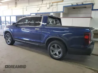 2022 Honda Ridgeline RTL-E with VIN 5FPYK3F72NB039076, listed as a Copart auction lot 53978815 with 55,828 mi miles and Salvage Title. Bid and sale history available at DreamBid. Image 2.