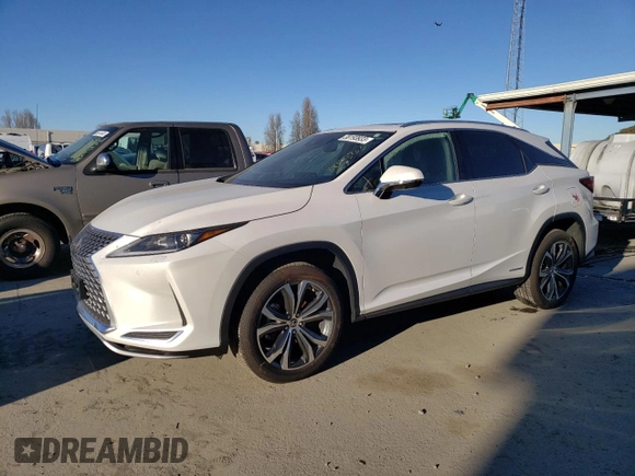 2021 Lexus RX with VIN 2T2HGMDA5MC070660, listed as a Copart auction lot 38193933 with 9,711 mi miles. Bid and sale history available at carsss.com. Image 1.