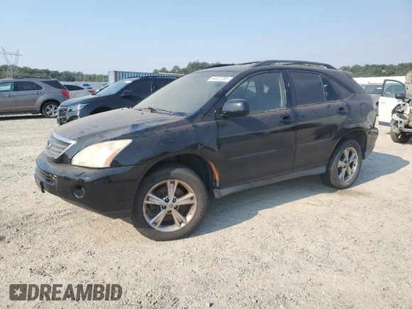 2006 Lexus RX 400h with VIN JTJHW31UX60001795, listed as a Copart auction lot 64407255 with 163,818 mi miles and Salvage title. Bid and sale history available at DreamBid. Image 1.