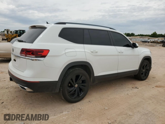 2023 Volkswagen Atlas SE with VIN 1V2WR2CA5PC556506, listed as a Copart auction lot 55486165 with 55,134 mi miles and Salvage title. Bid and sale history available at DreamBid. Image 3.