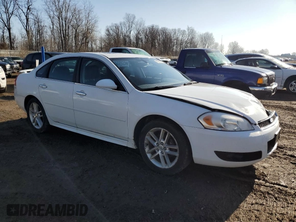 2014 Chevrolet Impala LTZ with VIN 2G1WC5E37E1186982, listed as a Copart auction lot 52500675 with 162,692 mi miles and Salvage Title. Bid and sale history available at DreamBid. Image 4.