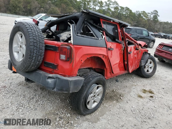 2018 Jeep Wrangler JK Unlimited Sport S with VIN 1C4BJWDG1JL854754, listed as a Copart auction lot 81710803 with 0 mi miles and Non Repairable. Bid and sale history available at carsss.com. Image 3.