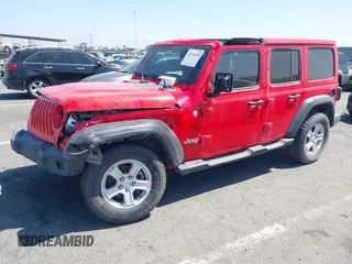 2020 Jeep Wrangler Unlimited Sport S with VIN 1C4HJXDN2LW279810, listed as a IAAI auction lot 42316998 with 106,667 mi miles and . Bid and sale history available at DreamBid. Image 16.