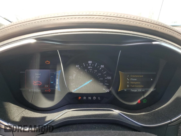 2017 Ford Fusion Titanium with VIN 3FA6P0SU6HR414181, listed as a Copart auction lot 59240095 with 57,224 mi miles and Salvage title. Bid and sale history available at DreamBid. Image 9.