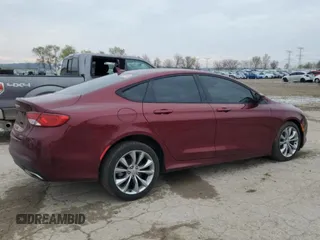 2015 Chrysler 200 S with VIN 1C3CCCDG9FN656436, listed as a Copart auction lot 52453635 with 61,976 mi miles and Salvage Title. Bid and sale history available at carsss.com. Image 3.