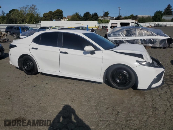 2023 Toyota Camry SE with VIN 4T1T11AK3PU777092, listed as a Copart auction lot 52180785 with 46,836 mi miles and Salvage Title. Bid and sale history available at DreamBid. Image 4.