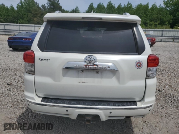 2011 Toyota 4Runner SR5 with VIN JTEZU5JR8B5023002, listed as a Copart auction lot 54483655 with 202,976 mi miles and Salvage title. Bid and sale history available at DreamBid. Image 6.