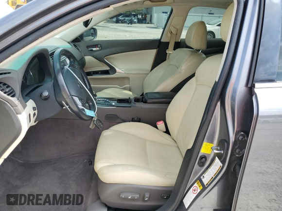 2013 Lexus IS 250 with VIN JTHBF5C24D5192600, listed as a Copart auction lot 58946155 with 144,022 mi miles and Salvage title. Bid and sale history available at DreamBid. Image 7.